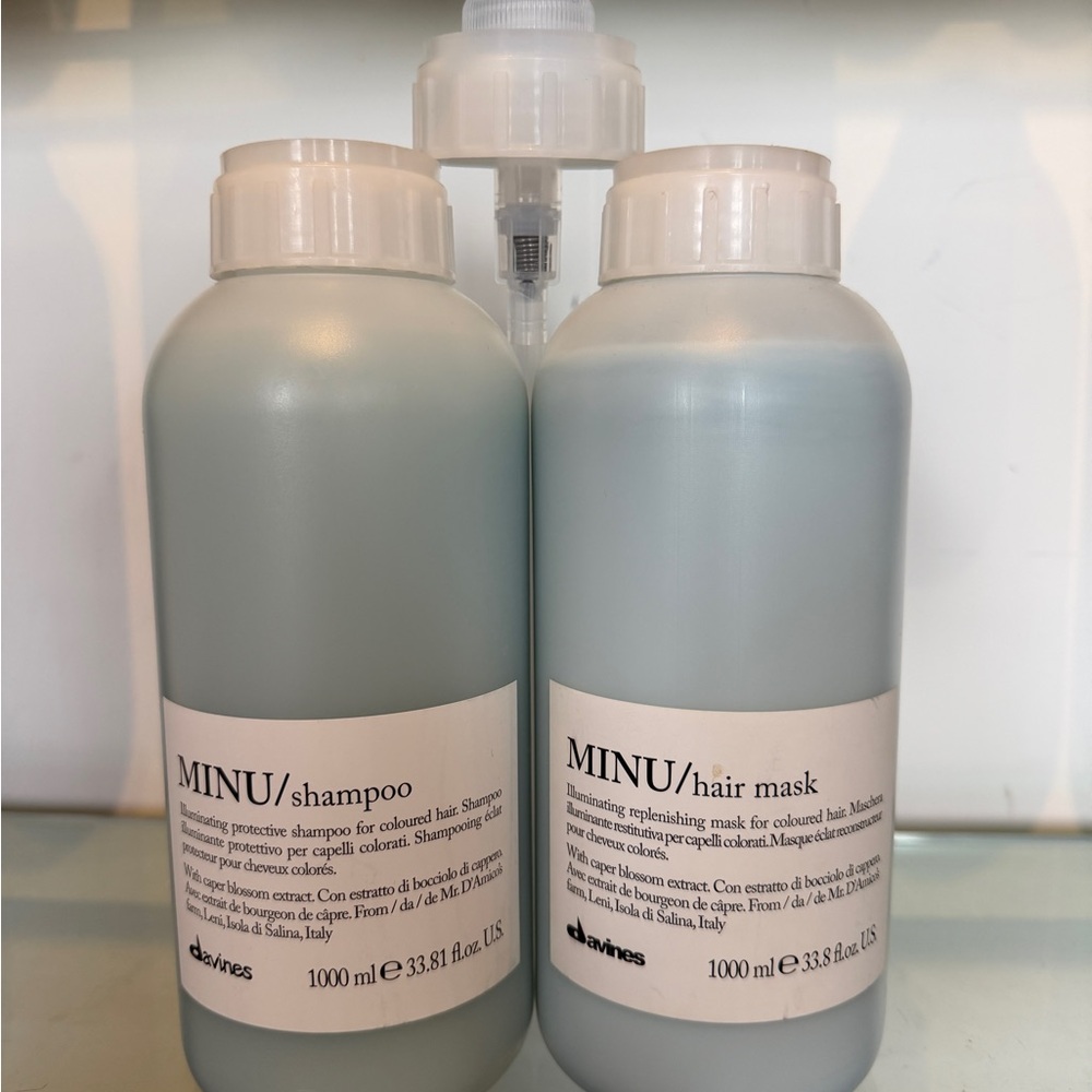 Davines MINU Shampoo and Hair Mask Set - New Professional Size